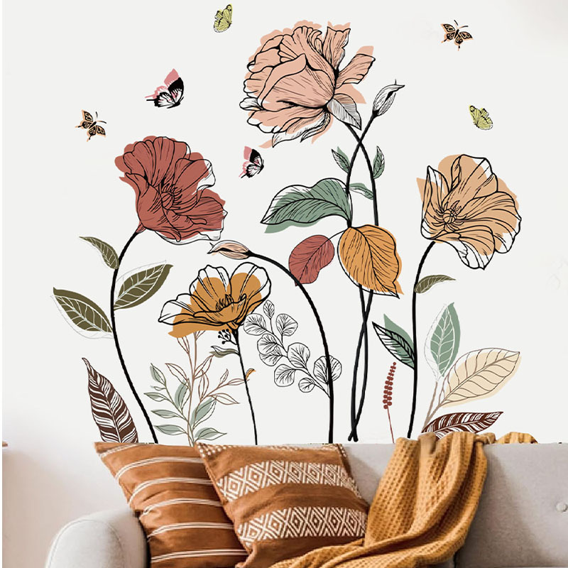 1 Set Bohemian Flower Wall Sti - đánh giá và giá Monstera Thai Constellation