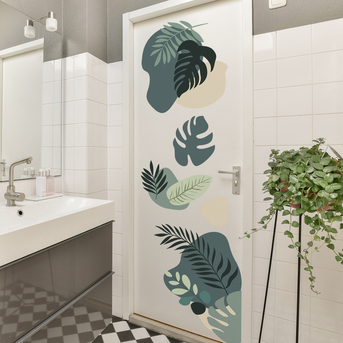 Bohemian Green Leaf Wall Stick - đánh giá và giá Monstera Thai Constellation