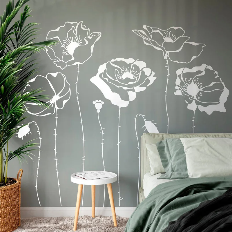 Poppys Tường Hoa Đề Can Vật Có - đánh giá và giá Monstera Thai Constellation